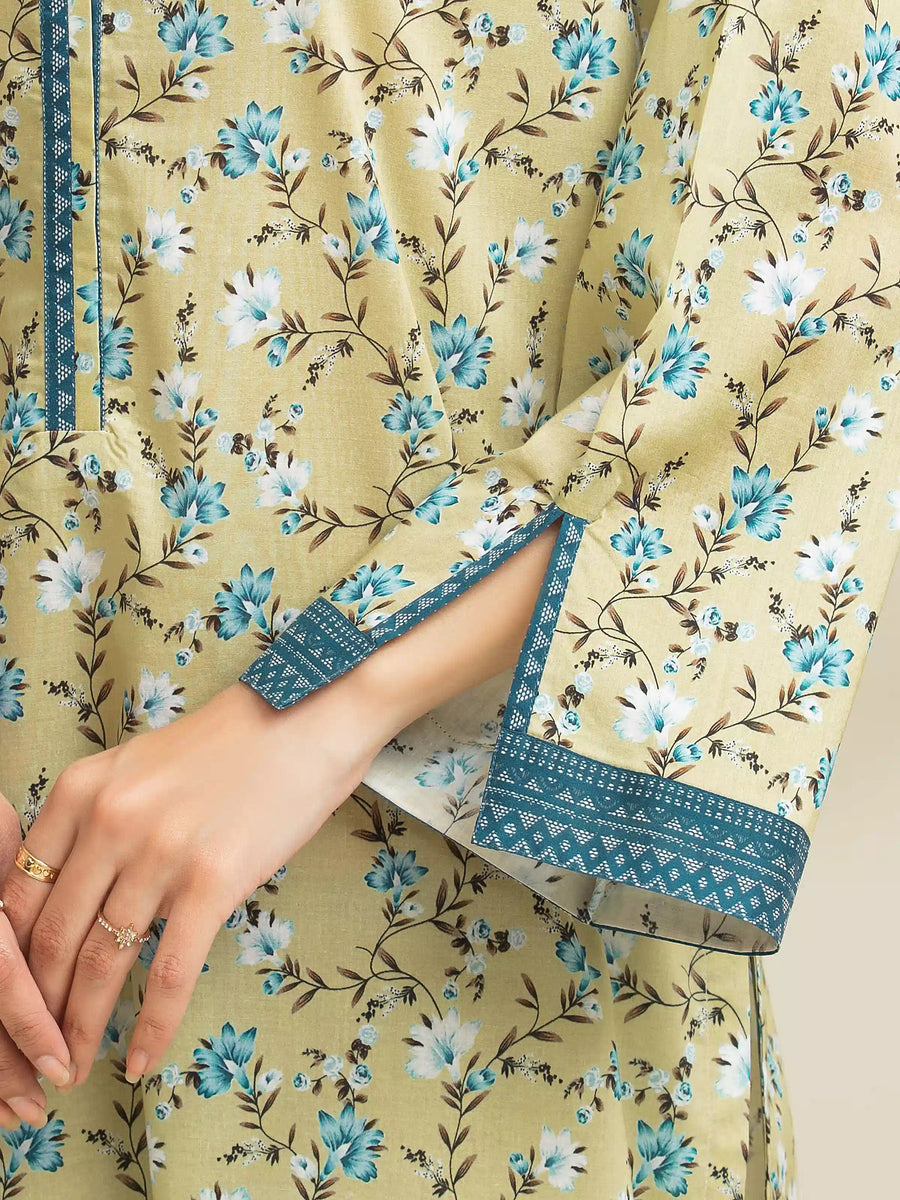 edenrobe Allure Lawn Unstitched Printed 3Pc Suit EWU5A1-35073