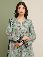edenrobe Allure Lawn Unstitched Printed 3Pc Suit EWU5A1-35074