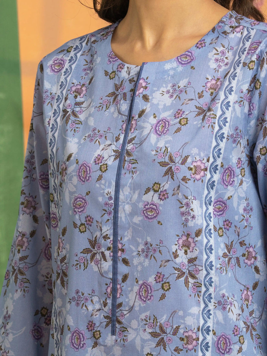 edenrobe Allure Lawn Unstitched Printed 3Pc Suit EWU5A1-35075