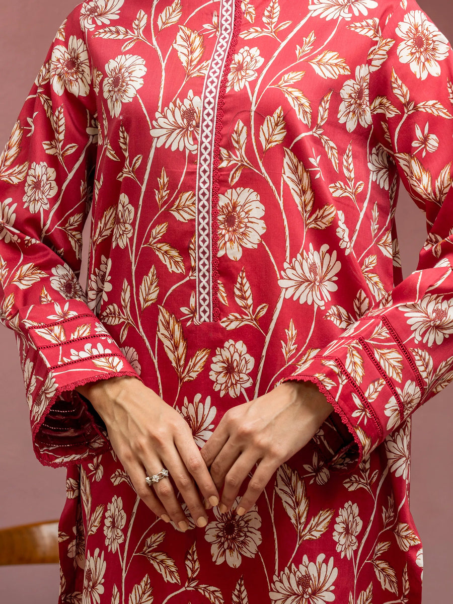 edenrobe Allure Lawn Unstitched Printed 3Pc Suit EWU5A1-35079