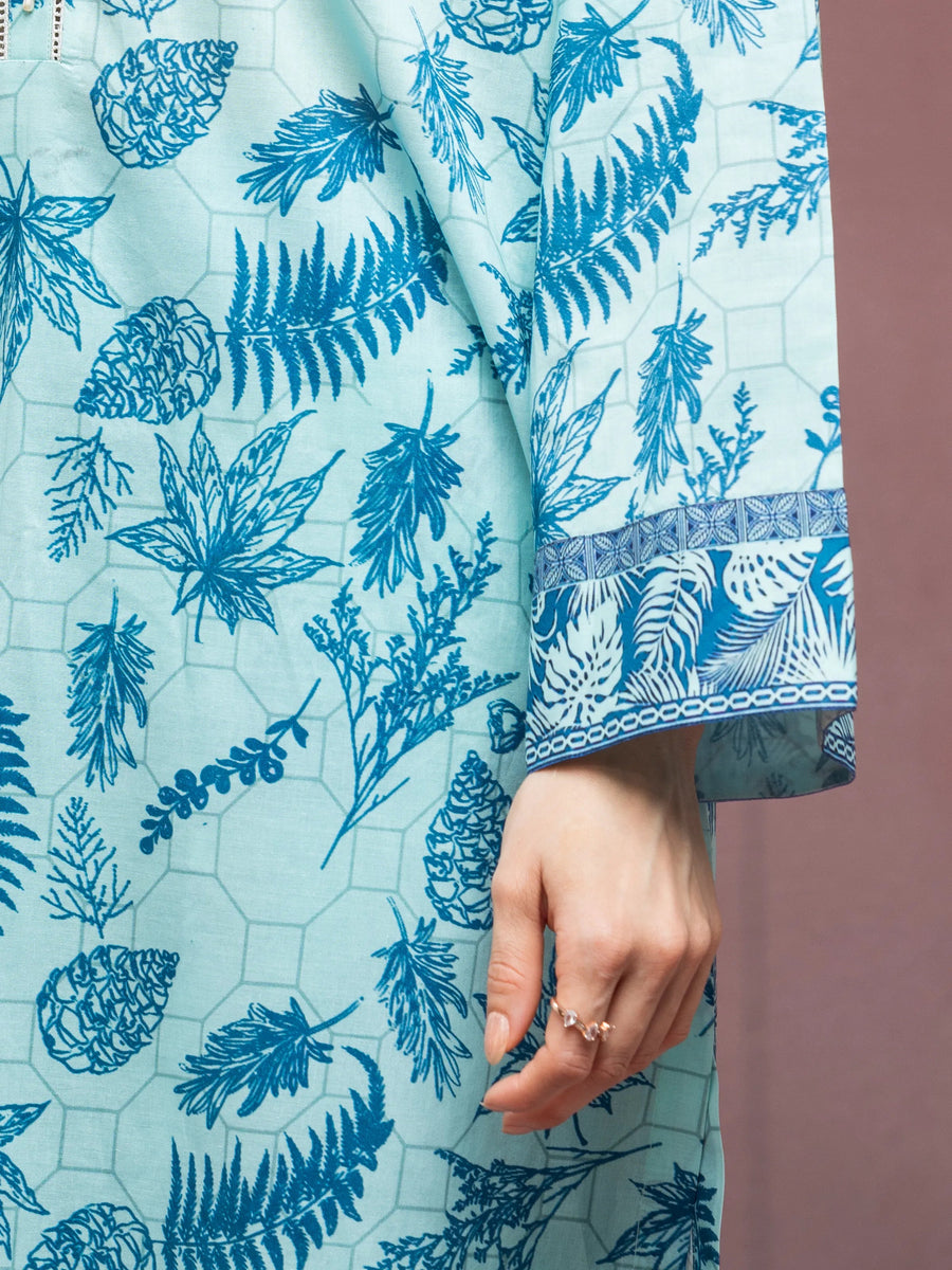 edenrobe Allure Lawn Unstitched Printed 3Pc Suit EWU5A1-35082