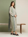 edenrobe Allure Lawn Unstitched Printed 3Pc Suit EWU5A1-35089