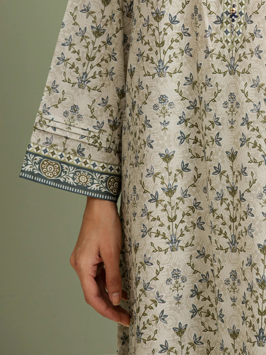 edenrobe Allure Lawn Unstitched Printed 3Pc Suit EWU5A1-35089