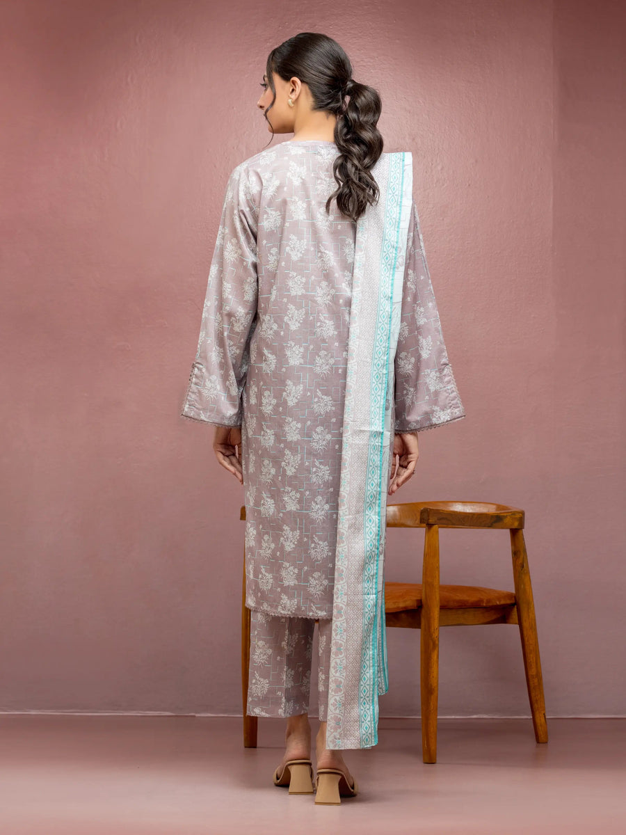 edenrobe Allure Lawn Unstitched Printed 3Pc Suit EWU5A1-35093