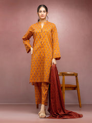 edenrobe Allure Lawn Unstitched Printed 3Pc Suit EWU5A1-35097