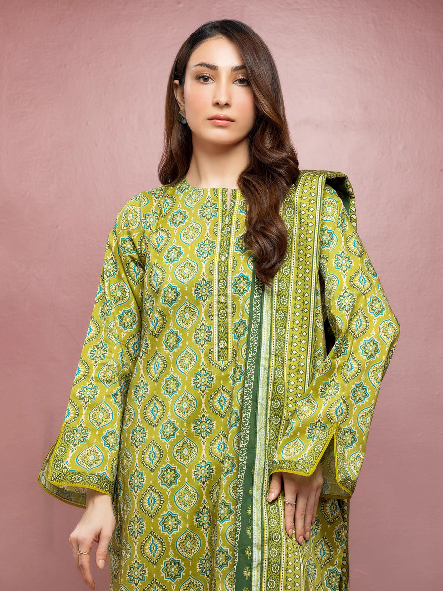 edenrobe Allure Lawn Unstitched Printed 3Pc Suit EWU5A1-35103