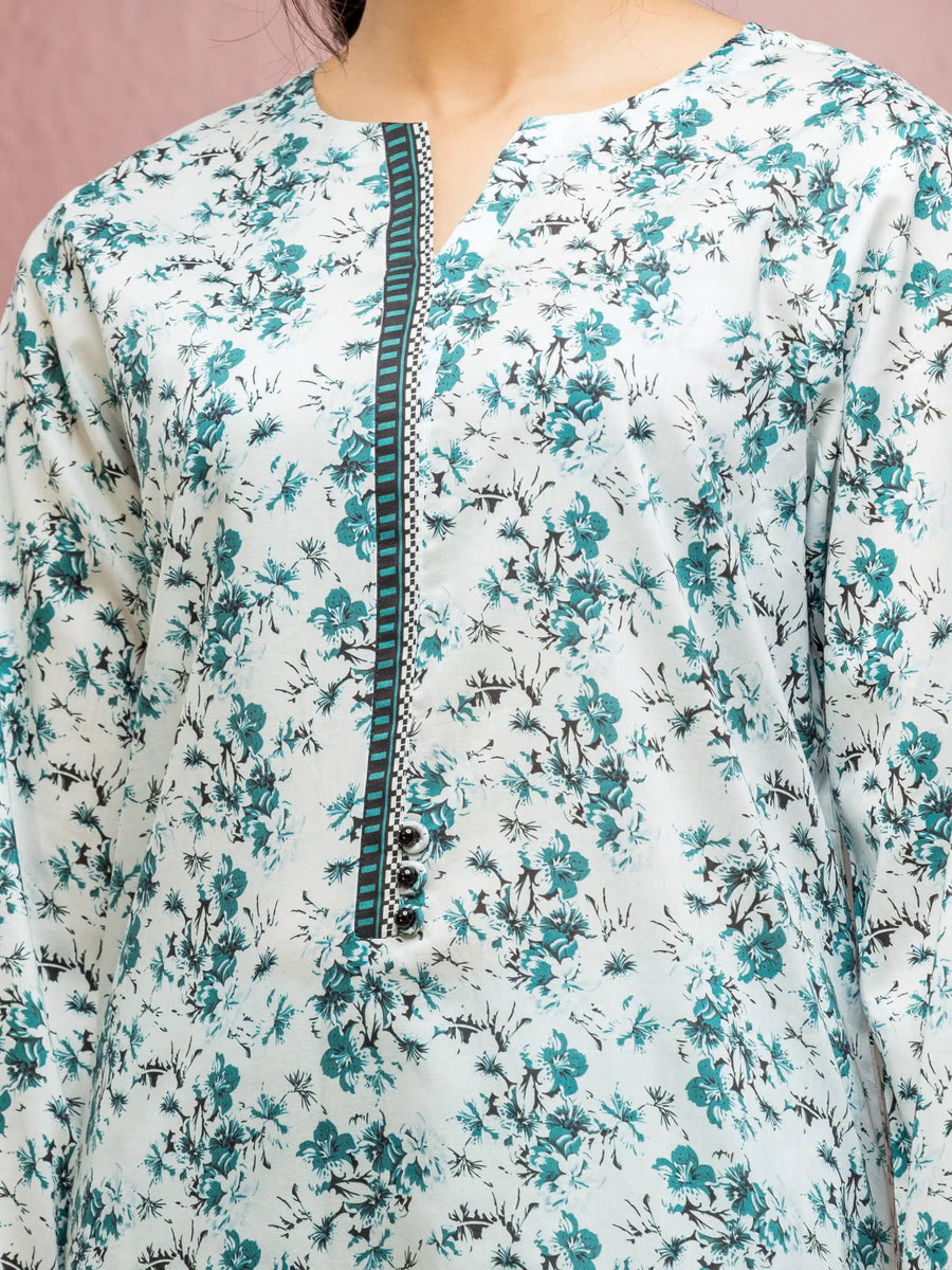 edenrobe Allure Lawn Unstitched Printed 3Pc Suit EWU5A1-35104