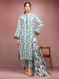 edenrobe Allure Lawn Unstitched Printed 3Pc Suit EWU5A1-35104