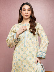 edenrobe Allure Lawn Unstitched Printed 3Pc Suit EWU5A1-35108