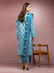 edenrobe Allure Lawn Unstitched Printed 3Pc Suit EWU5A1-35110