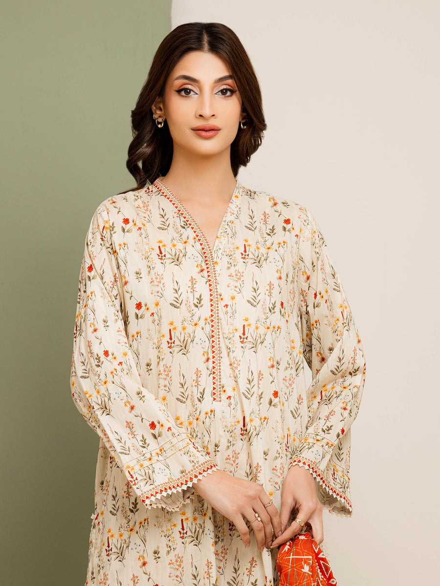 edenrobe Allure Lawn Unstitched Printed 3Pc Suit EWU5A1-35115