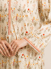 edenrobe Allure Lawn Unstitched Printed 3Pc Suit EWU5A1-35115