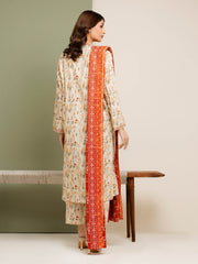 edenrobe Allure Lawn Unstitched Printed 3Pc Suit EWU5A1-35115