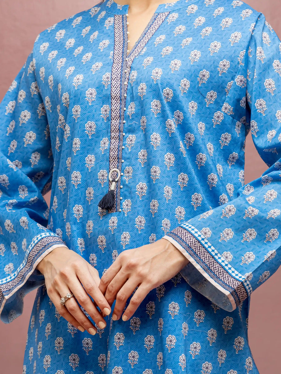 edenrobe Allure Lawn Unstitched Printed 3Pc Suit EWU5A1-35116