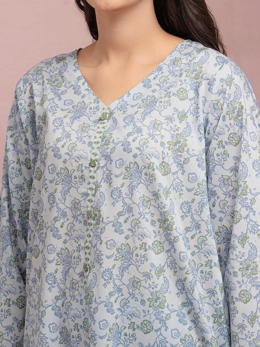 edenrobe Allure Lawn Unstitched Printed 3Pc Suit EWU5A1-35117