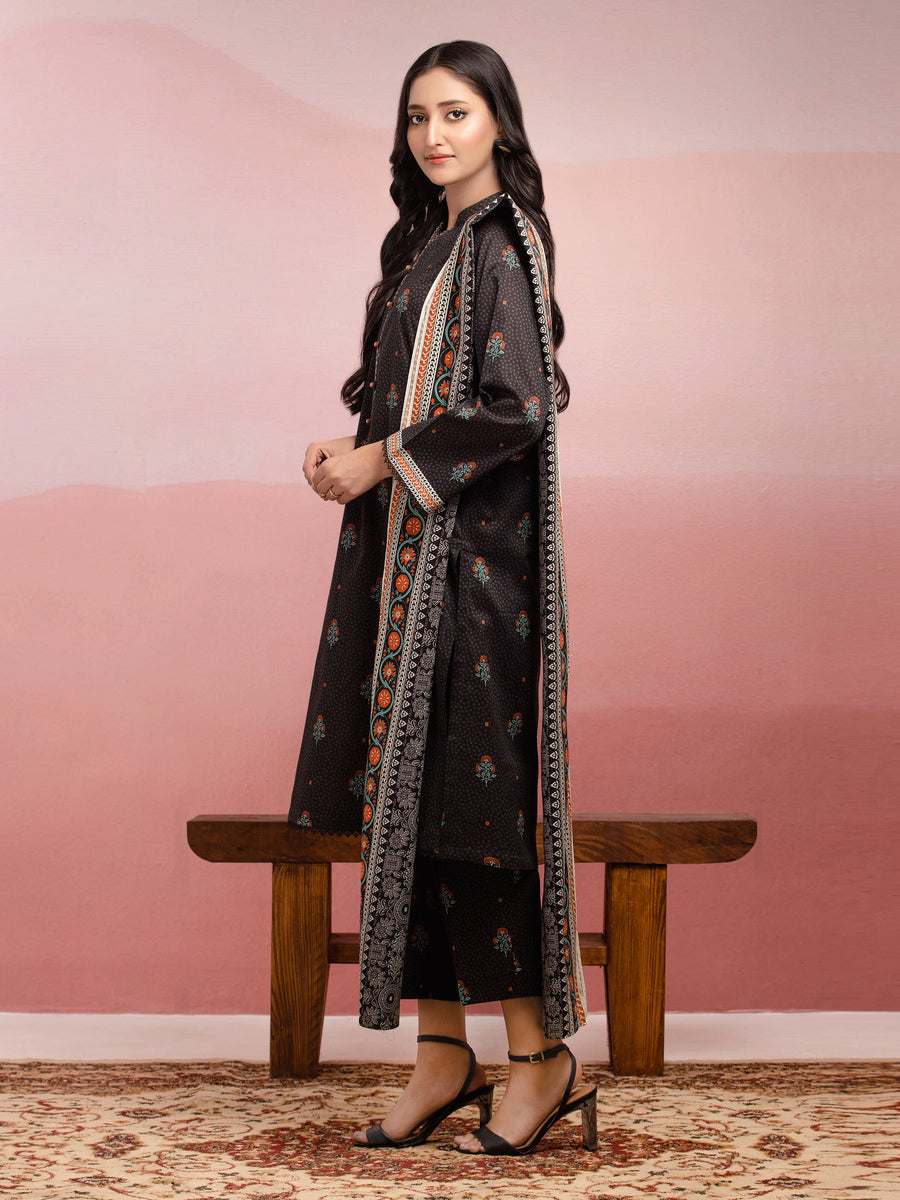edenrobe Allure Lawn Unstitched Printed 3Pc Suit EWU5A1-35121