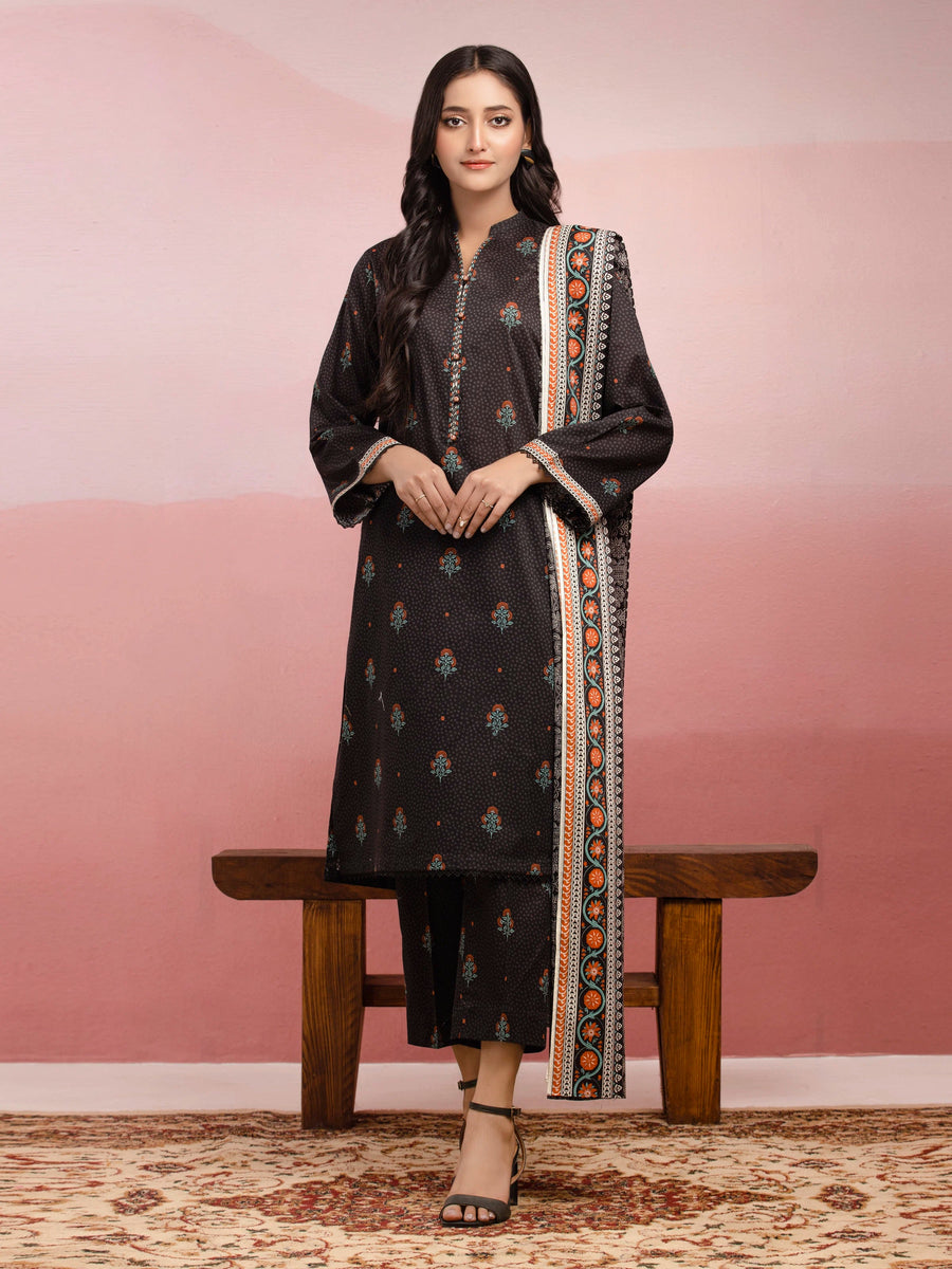 edenrobe Allure Lawn Unstitched Printed 3Pc Suit EWU5A1-35121