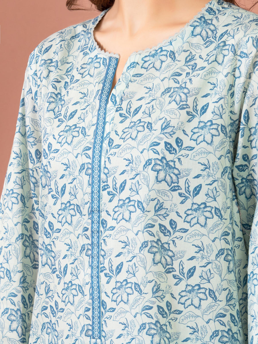 edenrobe Allure Lawn Unstitched Printed 3Pc Suit EWU5A1-35123