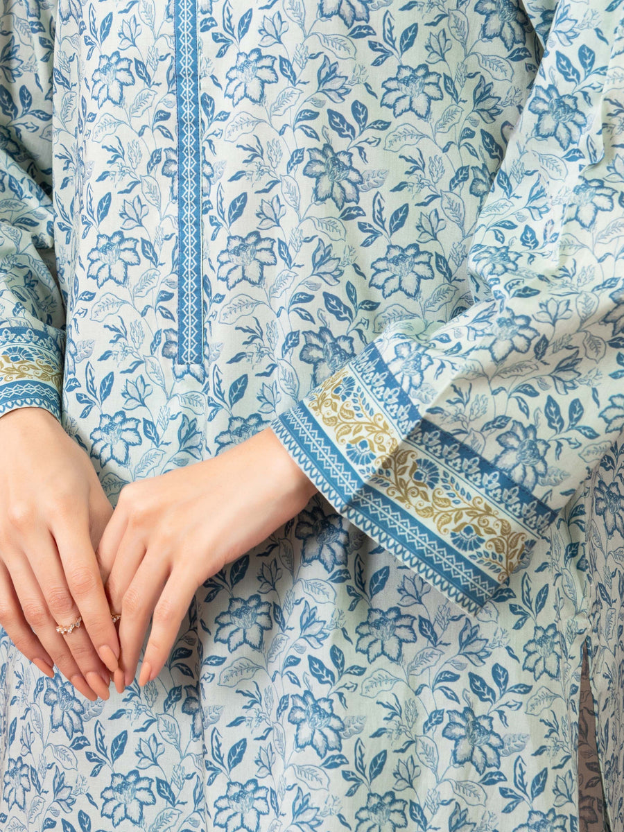 edenrobe Allure Lawn Unstitched Printed 3Pc Suit EWU5A1-35123