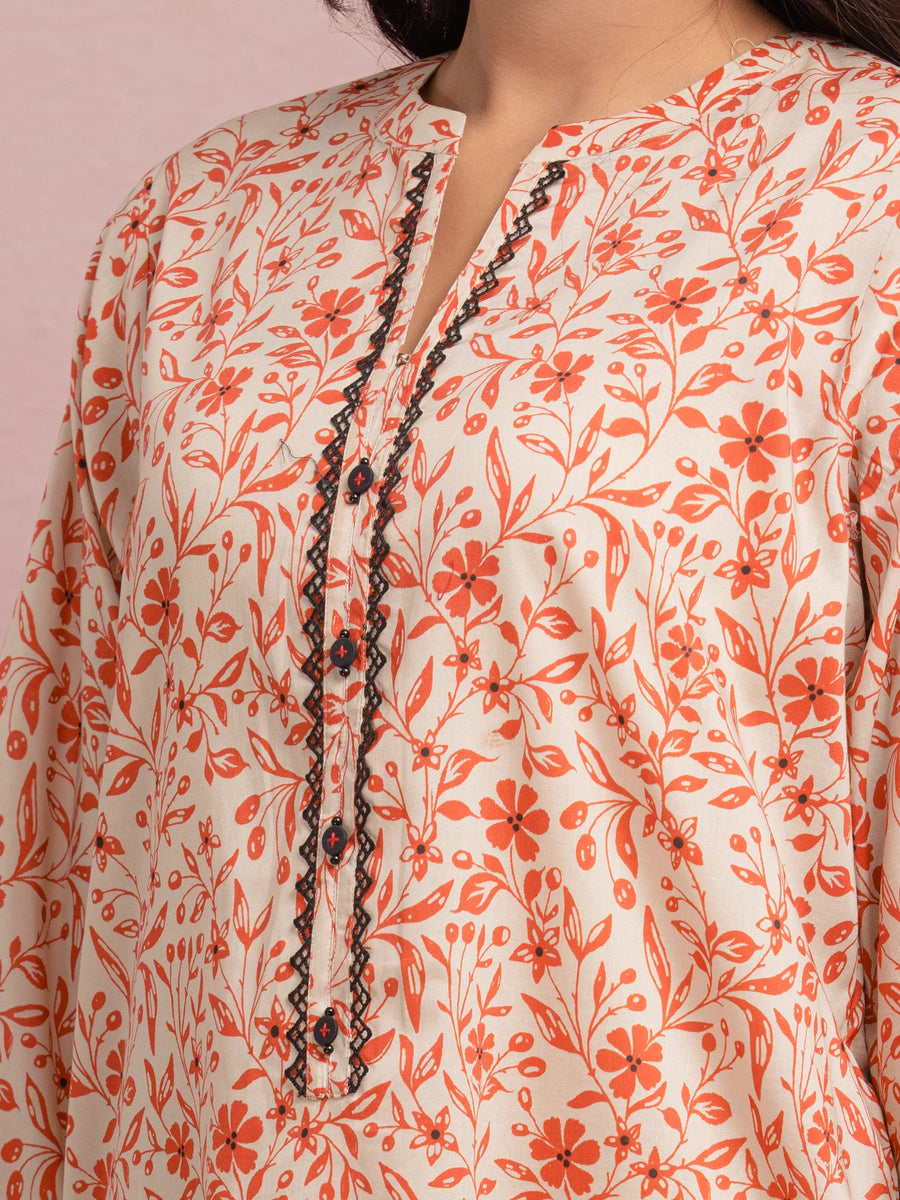 edenrobe Allure Lawn Unstitched Printed 3Pc Suit EWU5A1-35126