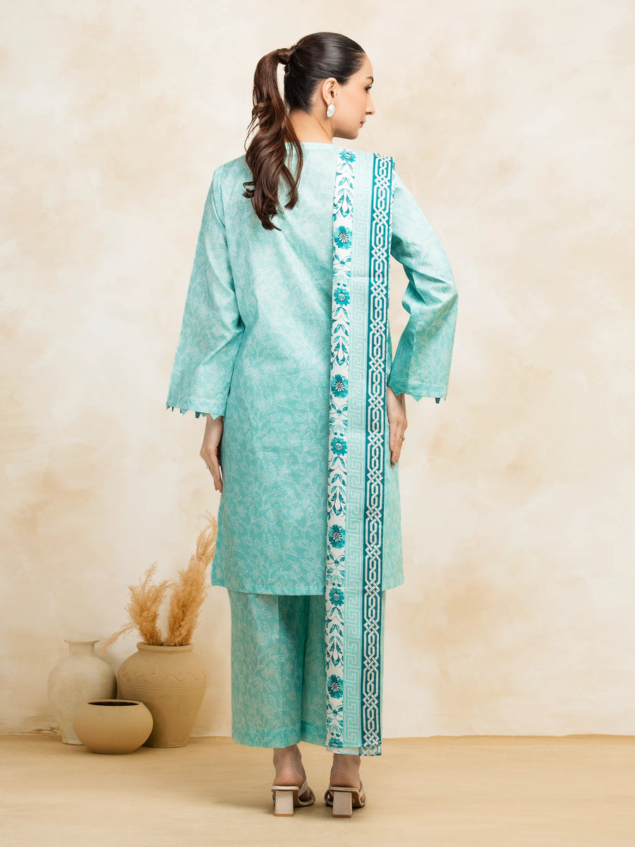 edenrobe Allure Lawn Unstitched Printed 3Pc Suit EWU5A1-35128