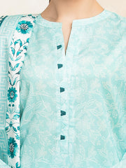 edenrobe Allure Lawn Unstitched Printed 3Pc Suit EWU5A1-35128