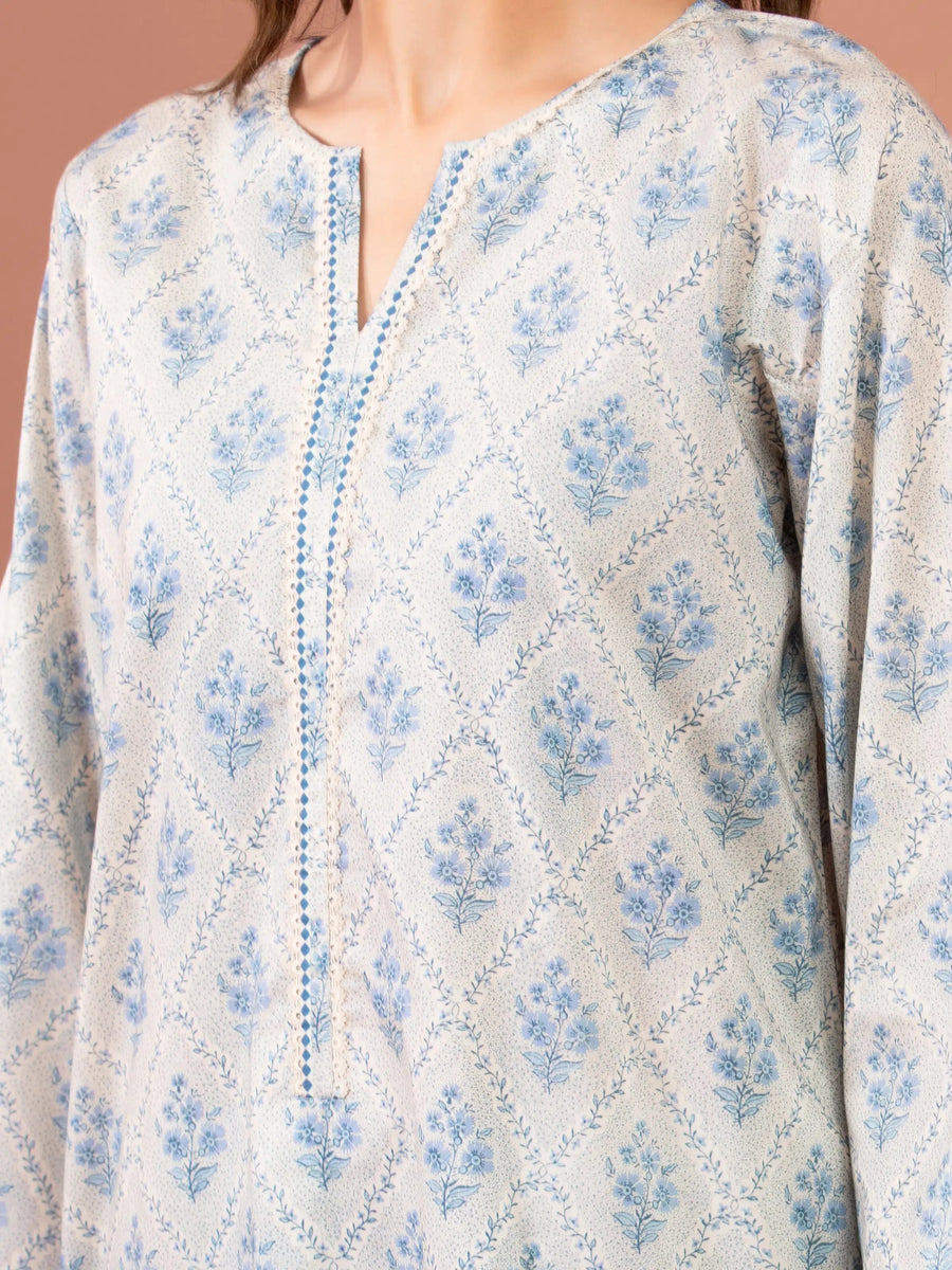 edenrobe Allure Lawn Unstitched Printed 3Pc Suit EWU5A1-35132