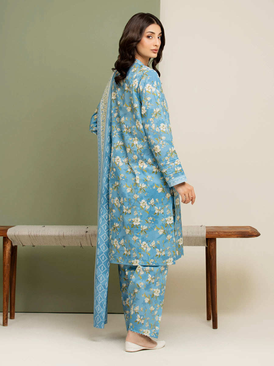 edenrobe Allure Lawn Unstitched Printed 3Pc Suit EWU5A1-35137