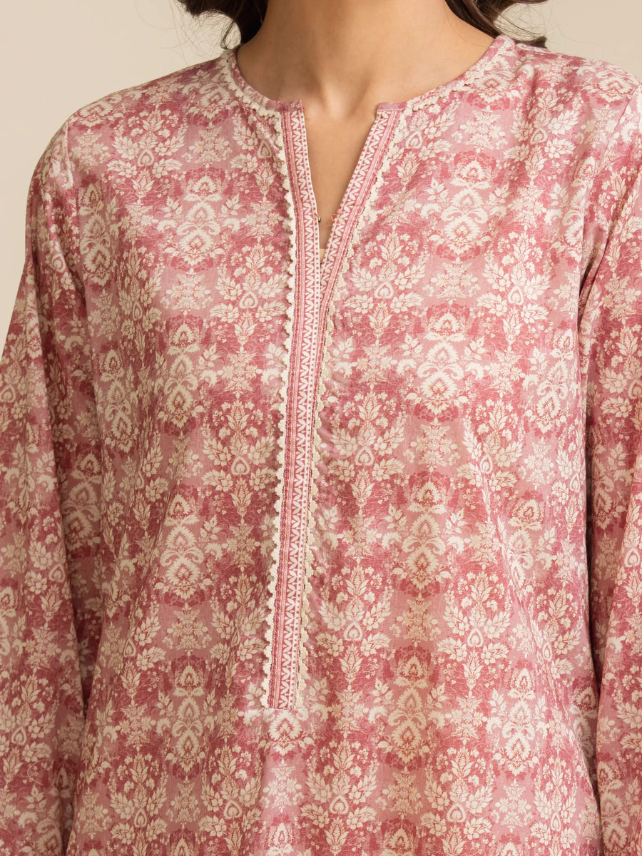 edenrobe Allure Lawn Unstitched Printed 3Pc Suit EWU5A1-35139
