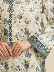 edenrobe Allure Lawn Unstitched Printed 3Pc Suit EWU5A1-35140