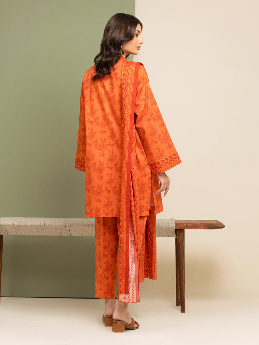 edenrobe Allure Lawn Unstitched Printed 3Pc Suit EWU5A1-35142