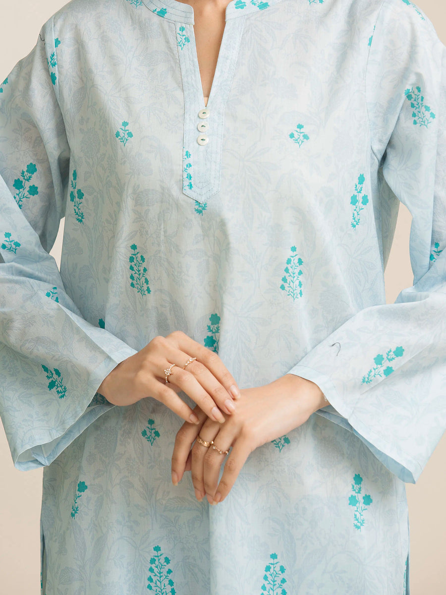 edenrobe Allure Lawn Unstitched Printed 3Pc Suit EWU5A1-35143