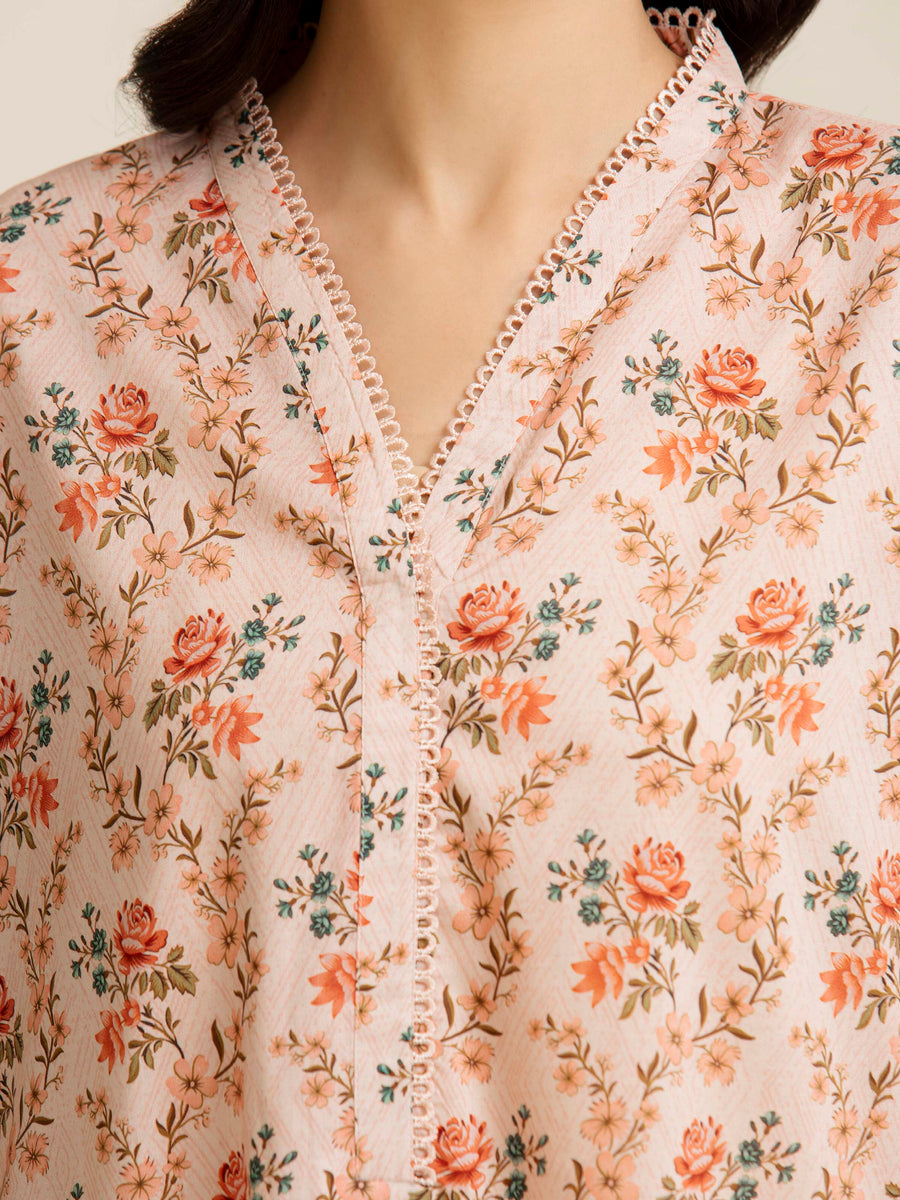 edenrobe Allure Lawn Unstitched Printed 3Pc Suit EWU5A1-35144