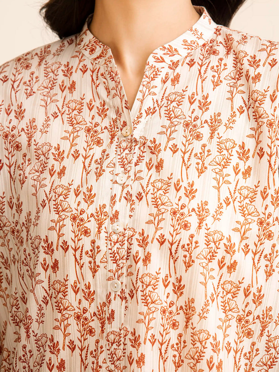 edenrobe Allure Lawn Unstitched Printed 3Pc Suit EWU5A1-35145