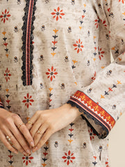 edenrobe Allure Lawn Unstitched Printed 3Pc Suit EWU5A1-35148