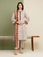 edenrobe Allure Lawn Unstitched Printed 3Pc Suit EWU5A1-35148