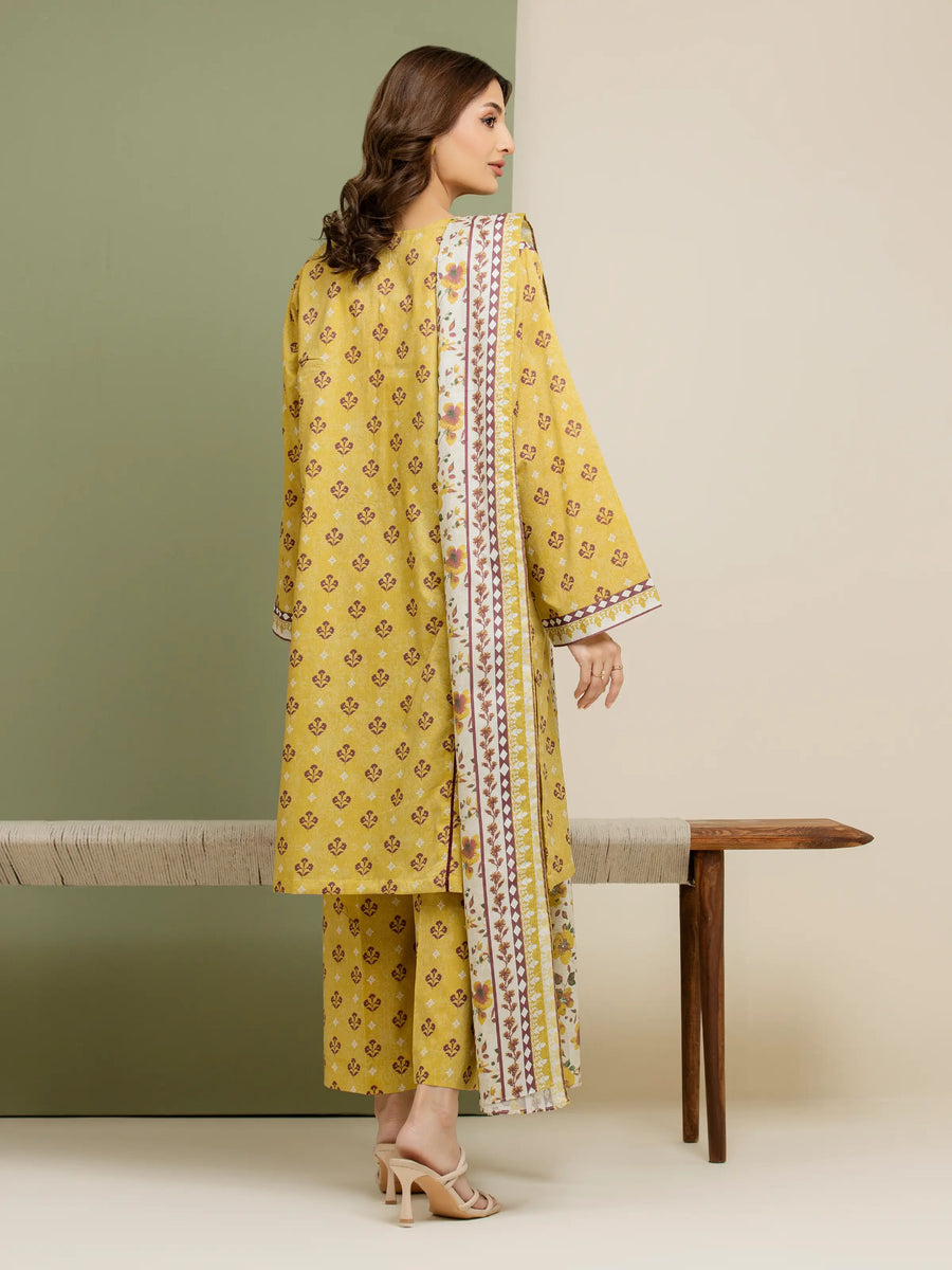 edenrobe Allure Lawn Unstitched Printed 3Pc Suit EWU5A1-35149