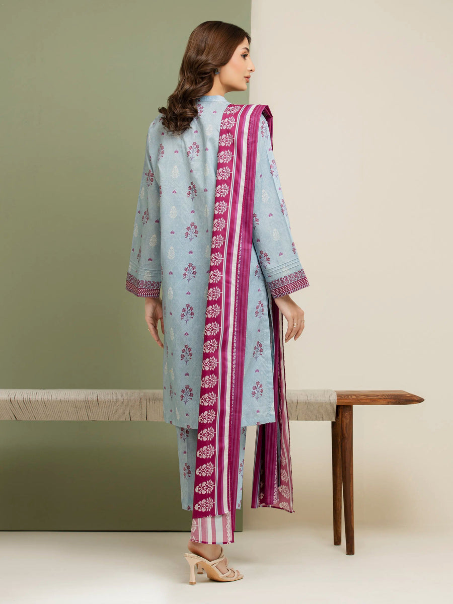 edenrobe Allure Lawn Unstitched Printed 3Pc Suit EWU5A1-35151