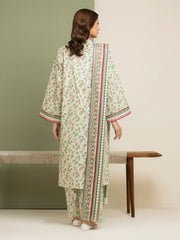 edenrobe Allure Lawn Unstitched Printed 3Pc Suit EWU5A1-35152