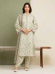 edenrobe Allure Lawn Unstitched Printed 3Pc Suit EWU5A1-35152