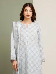 edenrobe Allure Lawn Unstitched Printed 3Pc Suit EWU5A1-35158
