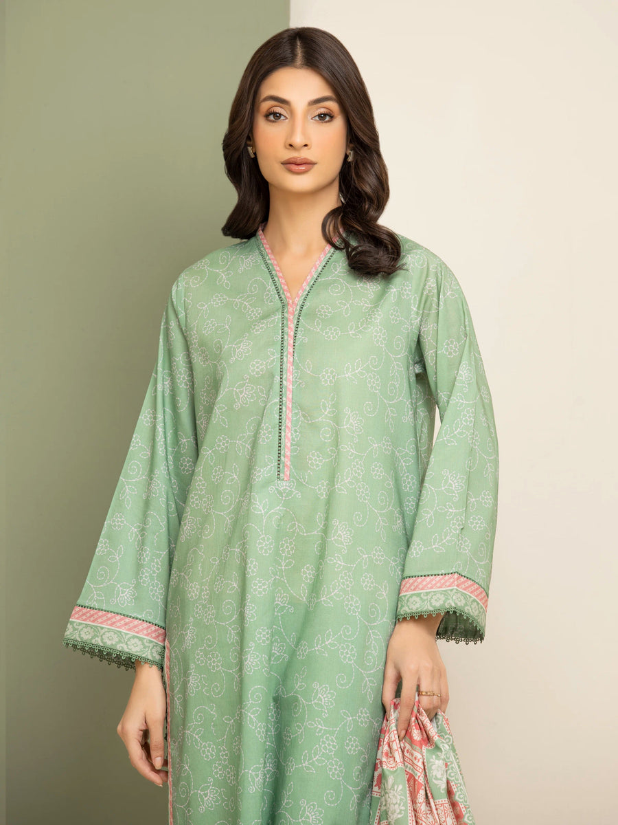 edenrobe Allure Lawn Unstitched Printed 3Pc Suit EWU5A1-35159