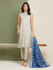 edenrobe Allure Lawn Unstitched Printed 3Pc Suit EWU5A1-35161