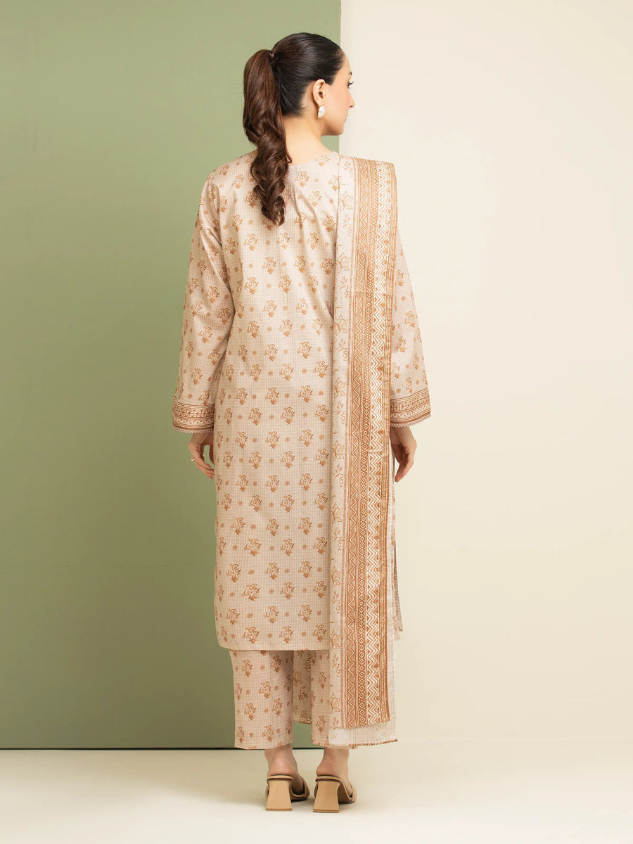 edenrobe Allure Lawn Unstitched Printed 3Pc Suit EWU5A1-35164