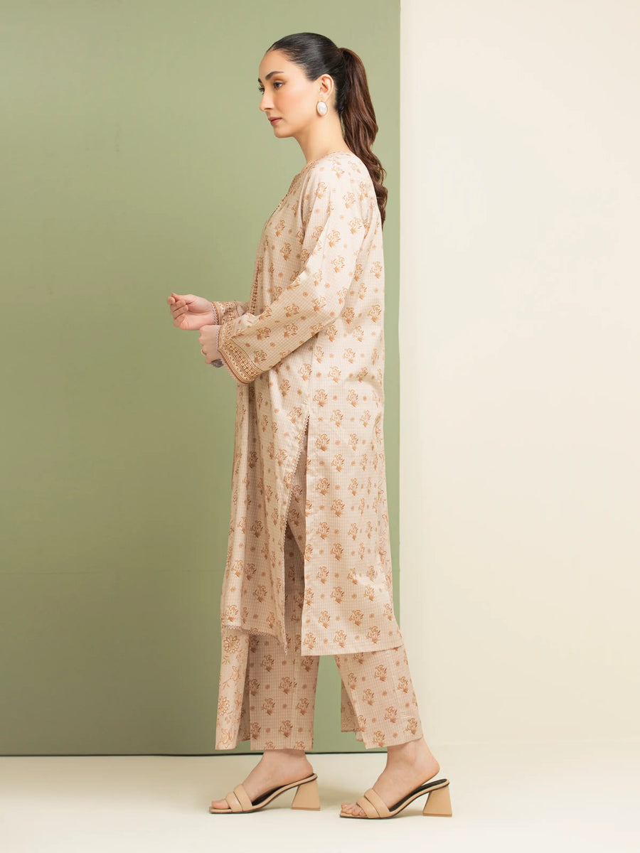 edenrobe Allure Lawn Unstitched Printed 3Pc Suit EWU5A1-35164