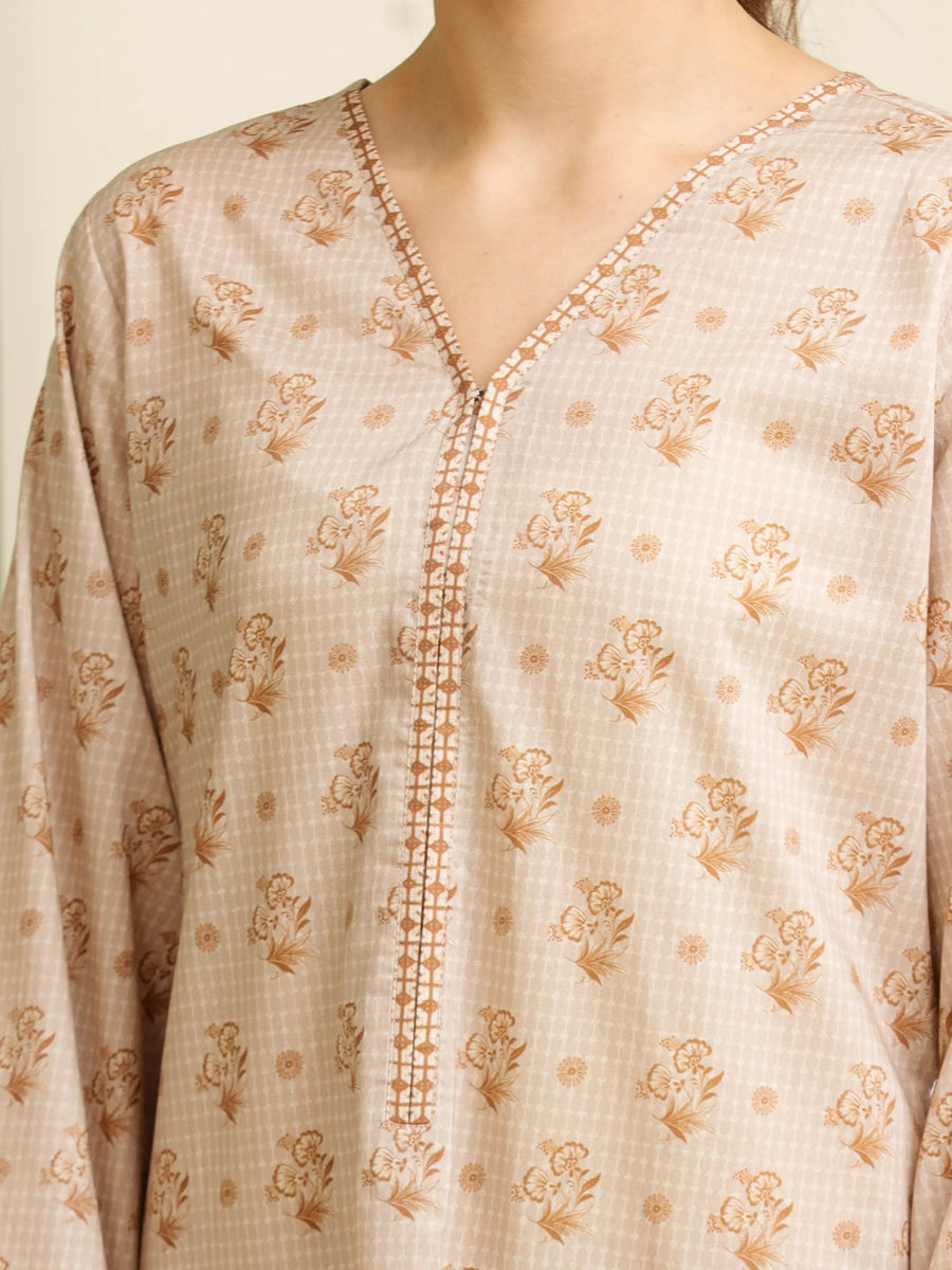 edenrobe Allure Lawn Unstitched Printed 3Pc Suit EWU5A1-35164