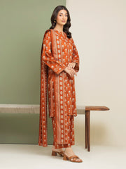 edenrobe Allure Lawn Unstitched Printed 3Pc Suit EWU5A1-35176