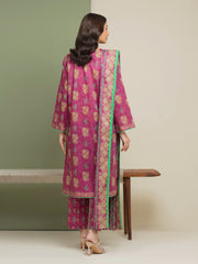 edenrobe Allure Lawn Unstitched Printed 3Pc Suit EWU5A1-35177