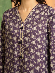 edenrobe Allure Lawn Unstitched Printed 3Pc Suit EWU5A1-35181