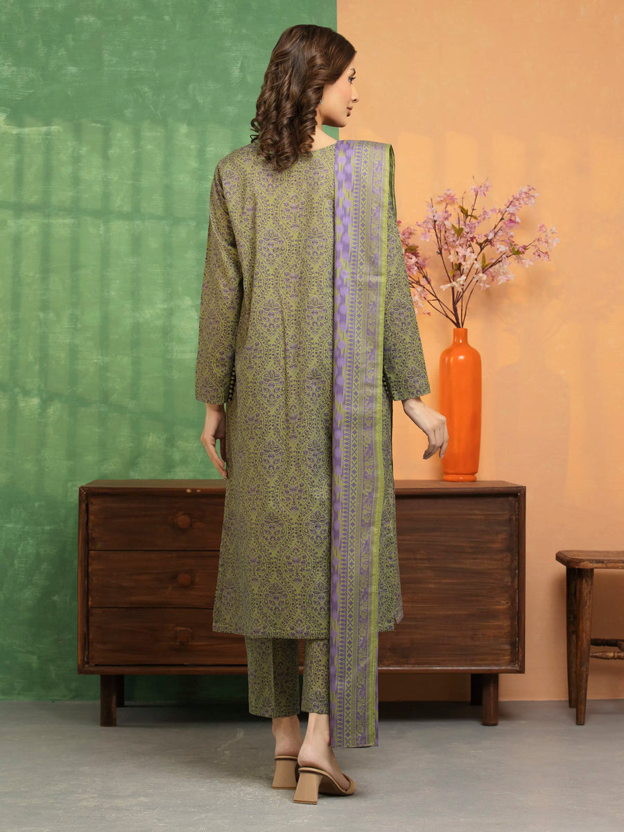 edenrobe Allure Lawn Unstitched Printed 3Pc Suit EWU5A1-35182